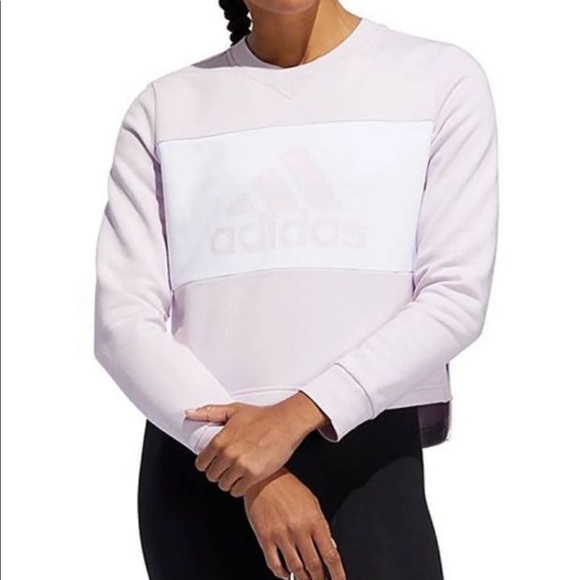 NEW Adidas aeropink color block pg crewneck - Picture 1 of 5